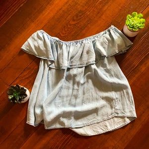 Paper Crane Off the Shoulders tee